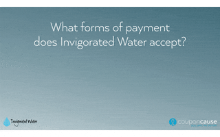 faq invigorated water GIF by Coupon Cause