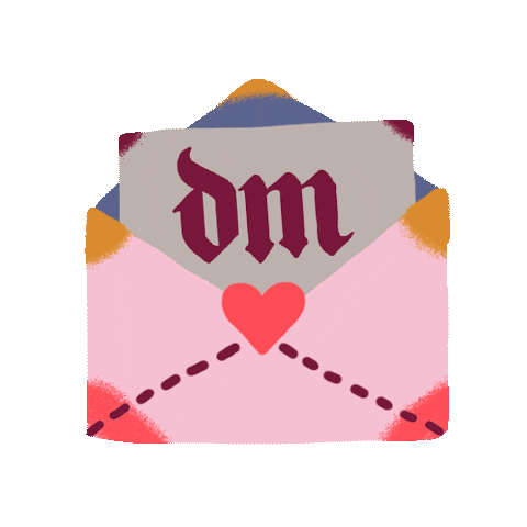 Letter Dm Sticker by maruhrz