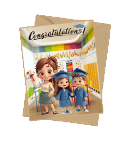 Boys Girls Graduation Sticker