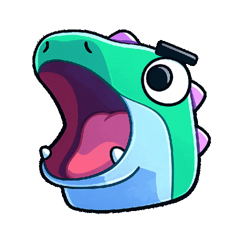 Dino What Sticker