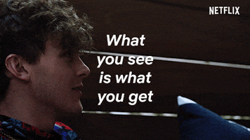 what you see is what you get westside GIF by NETFLIX