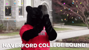 Excited Black Squirrel GIF by Haverford College