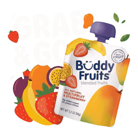 Smoothie Grab And Go Sticker by Buddy Fruits