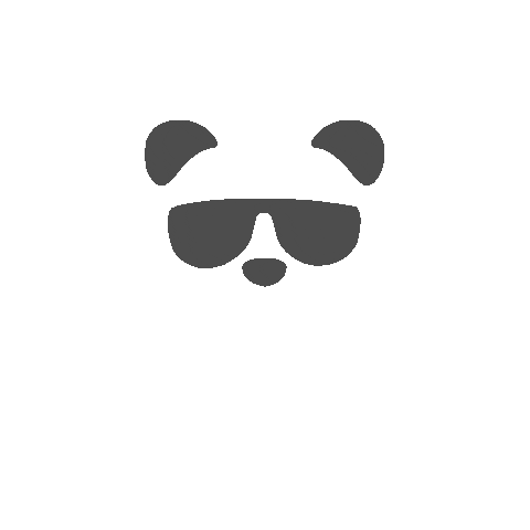 Sunglasses Panda Sticker by RHEMA Rheintalmesse