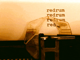 stanley kubrick typewriter GIF