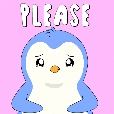 Please Please Help GIF by Pudgy Penguins by pudgypenguins