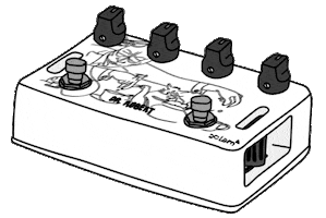 Guitar Pedal Beatles Sticker by Aclam | Photo & Video Services