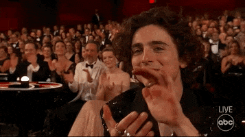 Timothee Chalamet Applause GIF by The Academy Awards