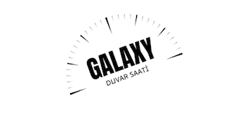 Galaxy Duvar Saati Sticker