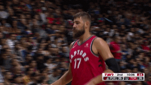 Toronto Raptors Reaction GIF by NBA
