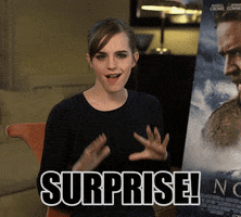 Emma Watson Surprise GIF