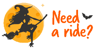 Halloween Moon Sticker by Aeroplan