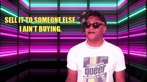 Giphy - i dont believe you drag race GIF by Robert E Blackmon