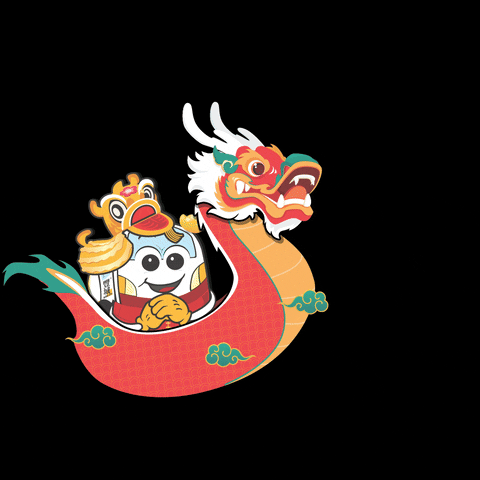 Chinese New Year Dragon GIF by Gain City