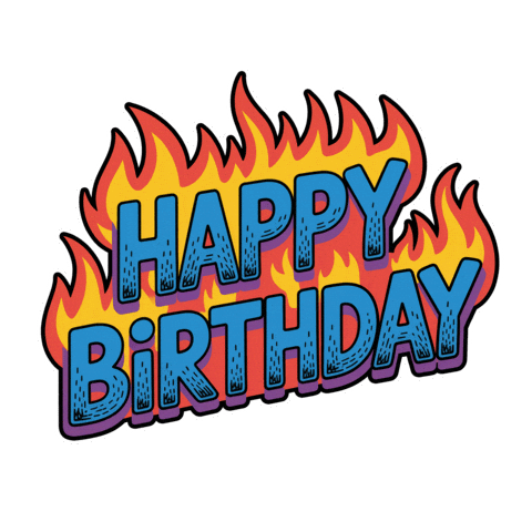 Happy Birthday Love Sticker by Seorang Zaki