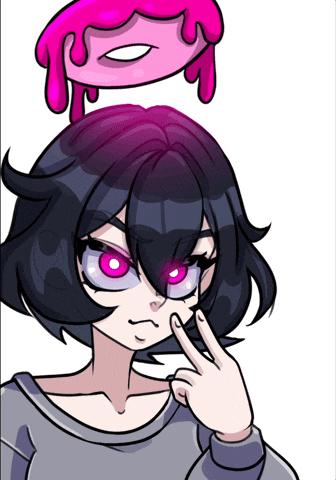 Im Watching You Pink Eyes GIF