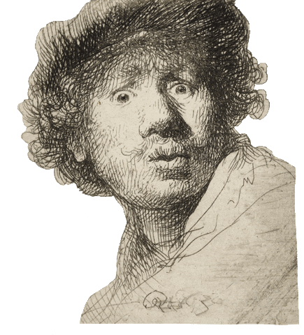 Surprised Self Portrait Sticker by Ashmolean Museum
