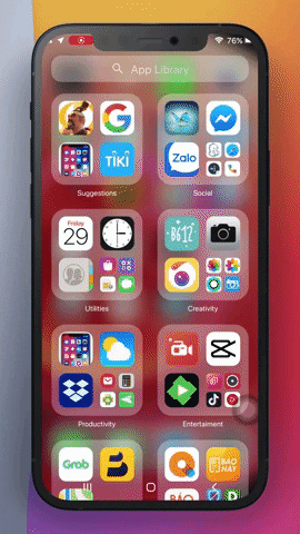 Search App From App Library GIF