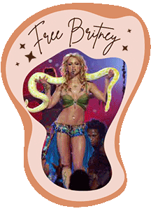 Britney Spears Python Sticker by Juniperus