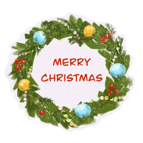 Merry Christmas Winter Sticker