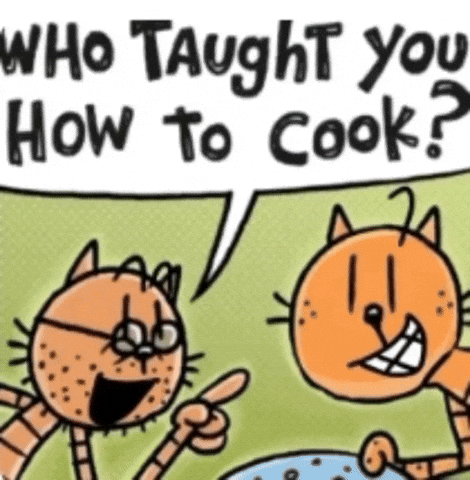 Cat Cooking GIF