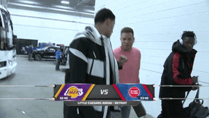 los angeles lakers hello GIF by NBA