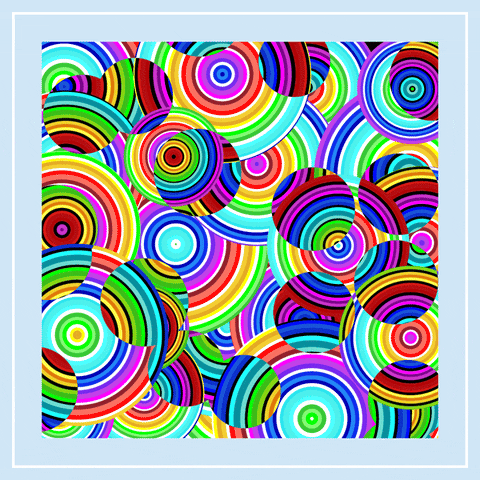 Op Art Rainbow GIF by xponentialdesign