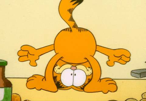 happy upside down GIF by Garfield