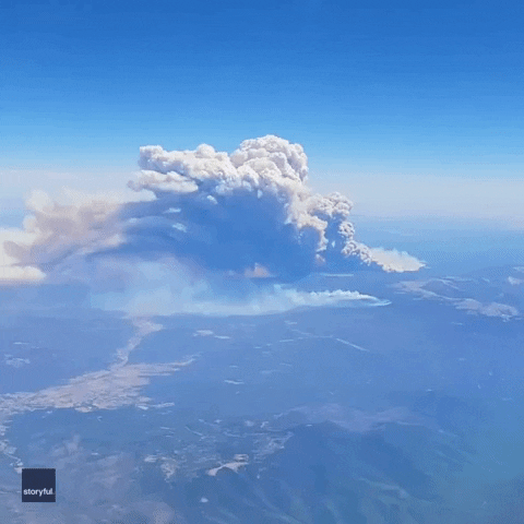 Fire Airplane GIF by Storyful