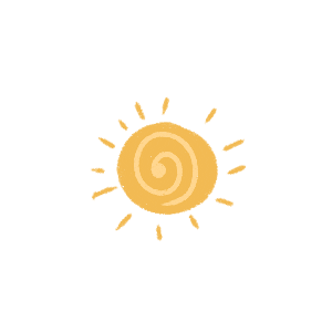 Sun Doodle Sticker