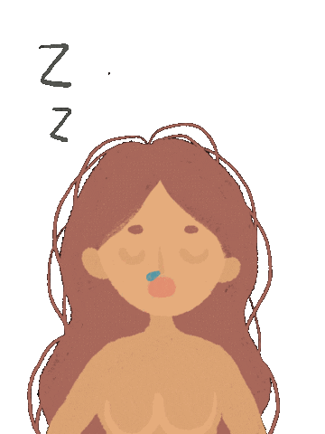 Sleepy Girl Sticker