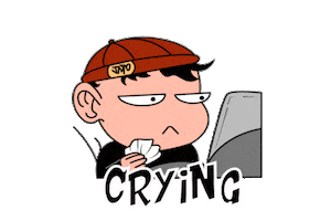 Cry Crying Sticker