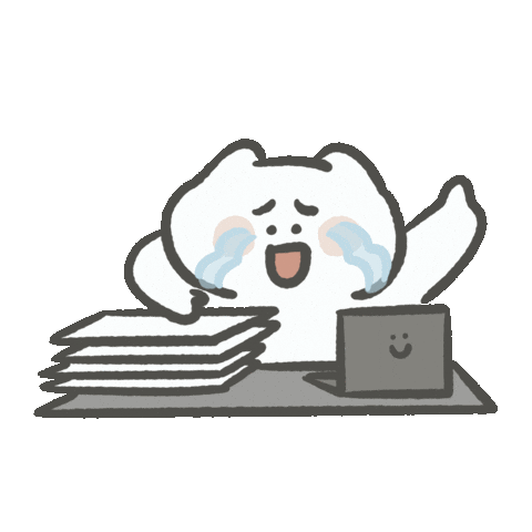 Tired Work Sticker