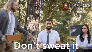 Sweating I Got You GIF by DrSquatchSoapCo