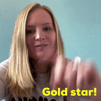 Well Done Star GIF by Becca Pountney