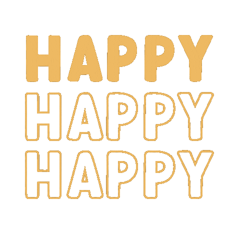 Excited Happy Birthday Sticker