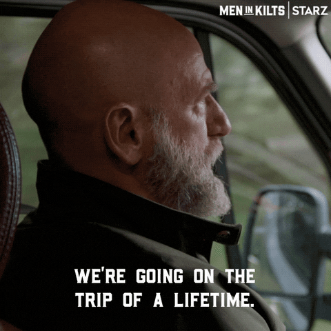 Road Trip Travel GIF by Men in Kilts: A Roadtrip with Sam and Graham