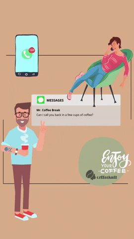 Call Back Coffee Time GIF by coffeekult