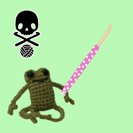 Frog Crochet GIF by TeaCosyFolk