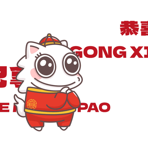 Happy Gongxifacai Sticker by Creative Unicorn