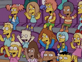 the simpsons applause GIF