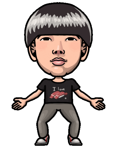 Sushi Squat Sticker by ONIUSA