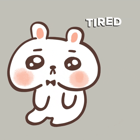 Tired Bunny GIF