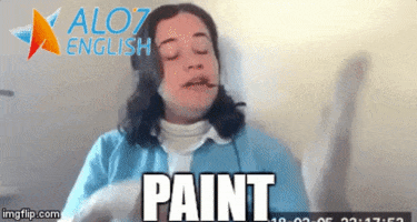 paint total physical response GIF by ALO7.com