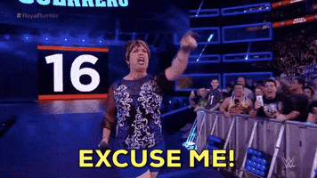 Excuse Me Reaction GIF by WWE