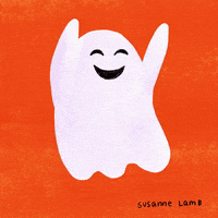 Happy Ghost GIF by Susanne Lamb
