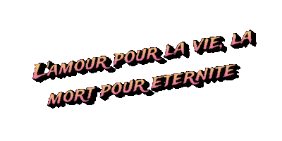 Lamour Pour La Vie Sticker