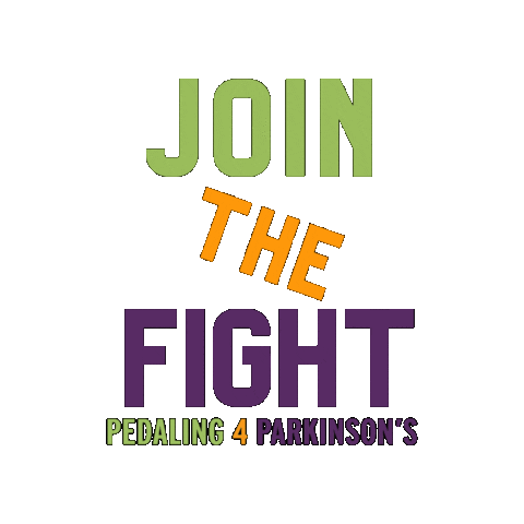 P4P Join The Fight Sticker by Pedaling 4 Parkinson's