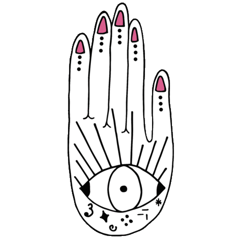 Hand Pinkattack Sticker