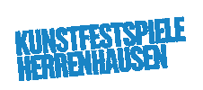 Blau Sticker by KunstFestSpiele Herrenhausen